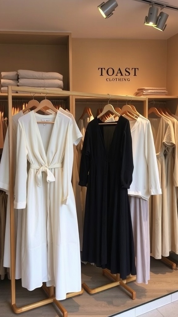 Toast Clothing: A Guide to Timeless Style A boutique showcasing Toast Clothing